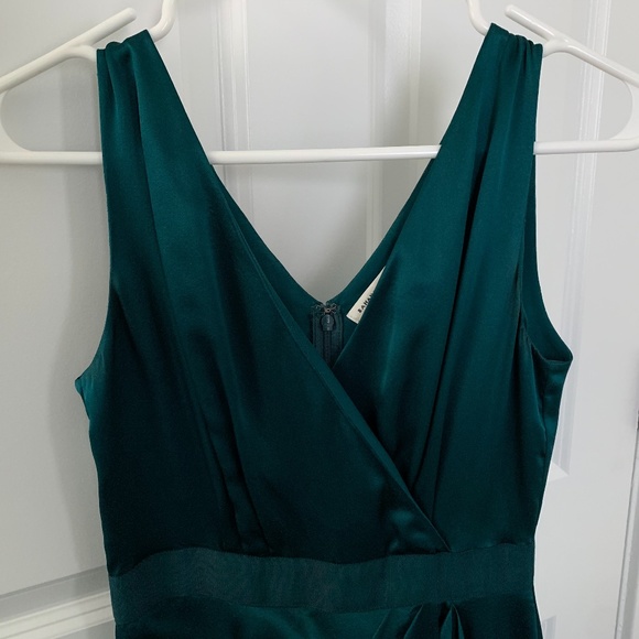 Banana Republic Emerald Green Silk Dress - Picture 2 of 5